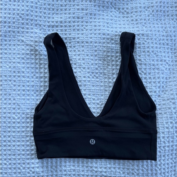 lululemon athletica Black Align V-Neck Sports Bra - Picture 3 of 4
